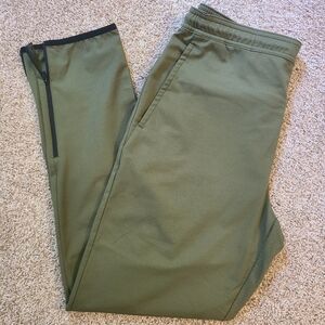 MSX Michael Strahan Mens Joggers Olive Green Black Size M